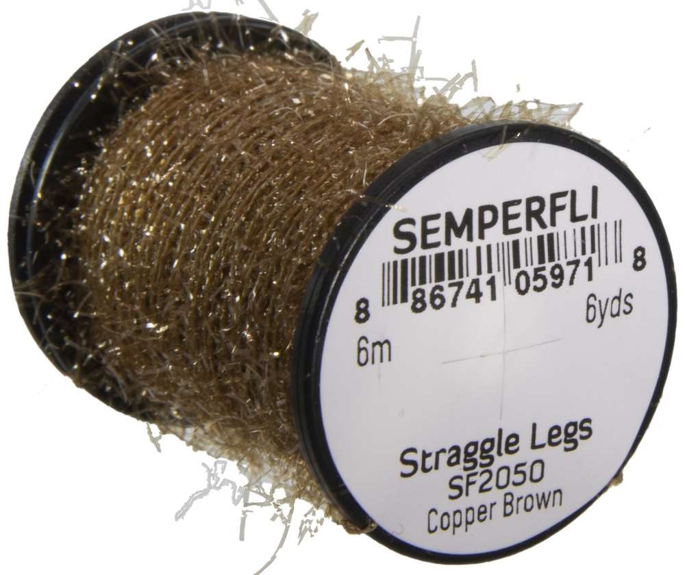 Semperfli Straggle Legs Sf2050 Copper Brown Fly Tying Materials (Product Length 6.56 Yds / 6m)